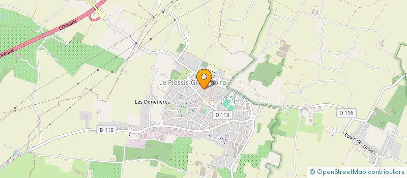 localisation de l'entreprise AMICALE DES SAPEURS POMPIERS DU PLESSIS GRAMMOIRE  LE PLESSIS-GRAMMOIRE