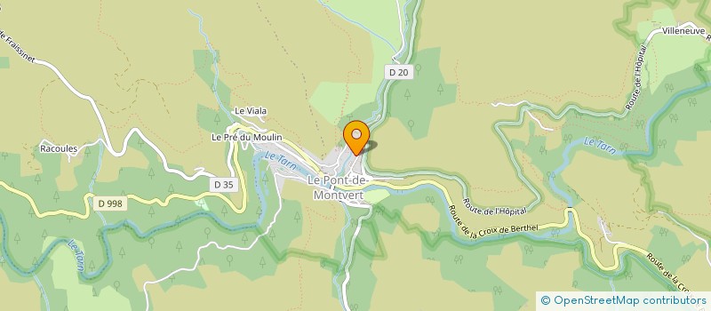 localisation de l'entreprise AMICALE DES SAPEURS POMPIERS DU PONT DE MONTVERT à PONT DE MONTVERT SUD MONT LOZERE
