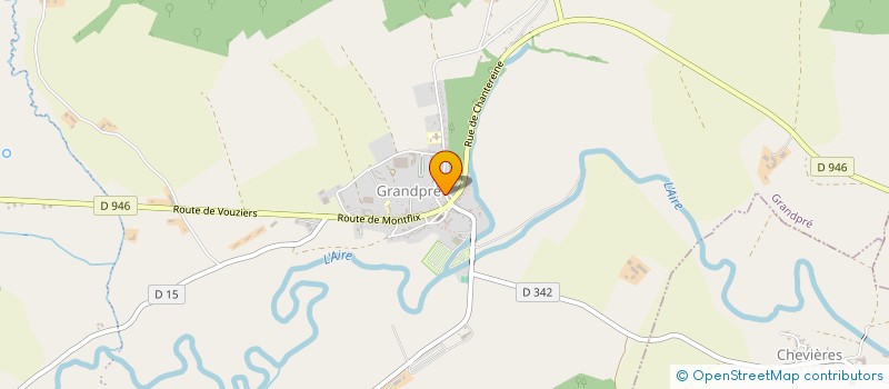 localisation de l'entreprise AMICALE DES SAPEURS POMPIERS DU SECTEUR DE GRANDPRE  GRANDPRE