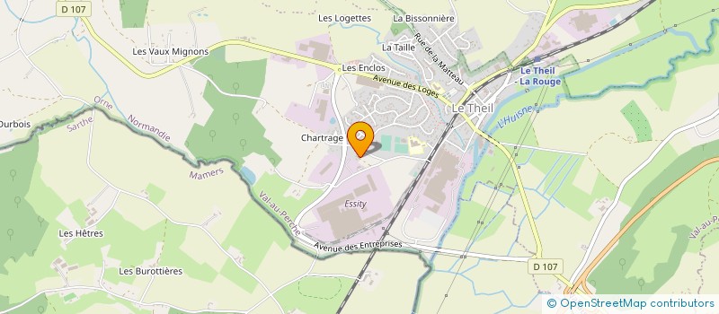 localisation de l'entreprise AMICALE DES SAPEURS POMPIERS DU THEIL SUR HUISNE à VAL-AU-PERCHE