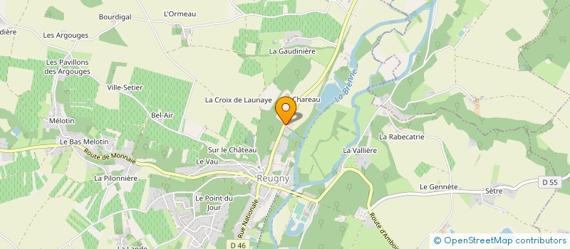 localisation de l'entreprise AMICALE DES SAPEURS-POMPIERS DU VAL DE BRENNE à REUGNY