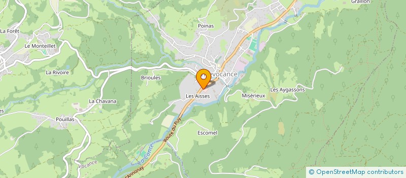 localisation de l'entreprise AMICALE DES SAPEURS-POMPIERS DU VAL DE CANCE  VILLEVOCANCE