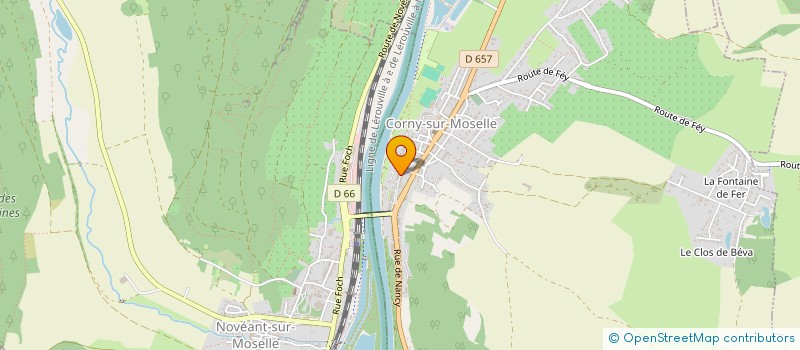 localisation de l'entreprise AMICALE DES SAPEURS POMPIERS DU VAL DE MOSELLE  CORNY-SUR-MOSELLE