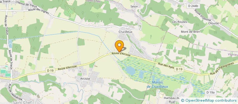 localisation de l'entreprise AMICALE DES SAPEURS POMPIERS DU VAL DU VER  SAINT-CHEF