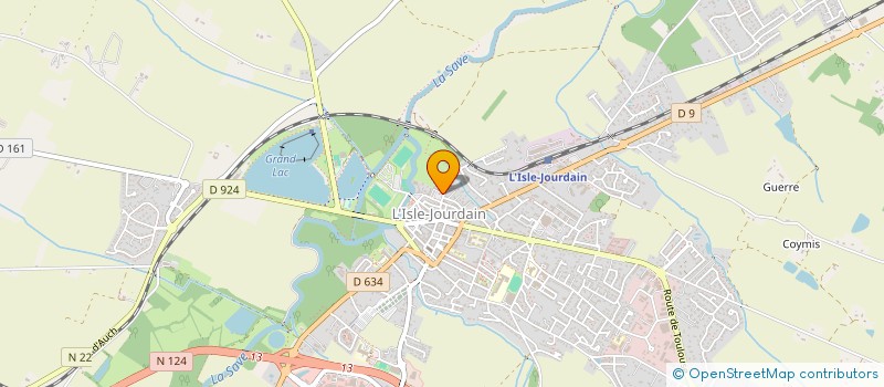 localisation de l'entreprise AMICALE DES SAPEURS POMPIERS E L'ISLE-JOURDAIN à L'ISLE-JOURDAIN