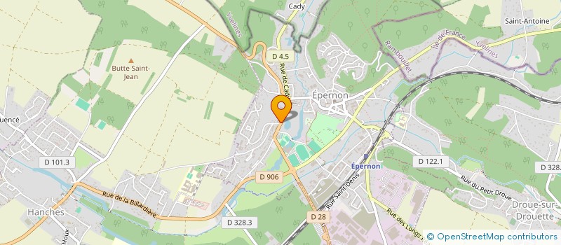 localisation de l'entreprise AMICALE DES SAPEURS POMPIERS HANCHES EPERNON à HANCHES