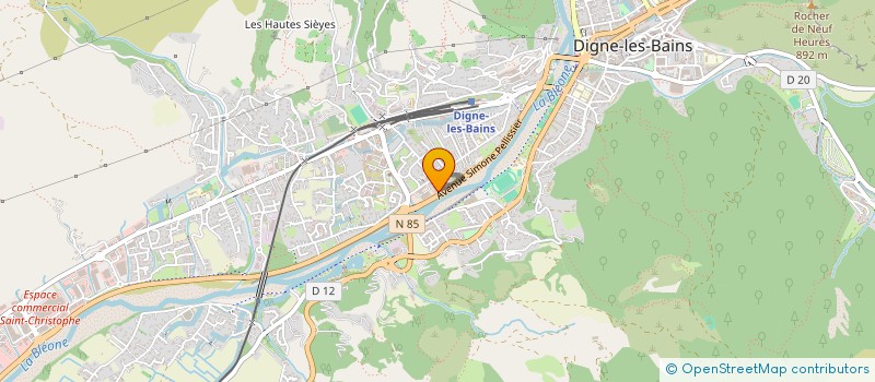 localisation de l'entreprise AMICALE DES SAPEURS POMPIERS RUGBYMEN DES ALPES DE HAUTE PROVENCE à DIGNE-LES-BAINS
