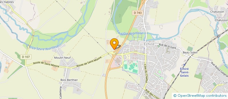 localisation de l'entreprise AMICALE DES SAPEURS-POMPIERS SEVRE AMONT  ECHIRE