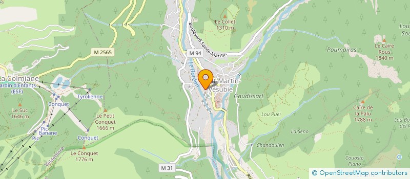 localisation de l'entreprise AMICALE DES SAPEURS POMPIERS ST MARTIN VESUBIE  VALDEBLORE VENANSON  SAINT-MARTIN-VESUBIE