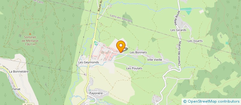 localisation de l'entreprise AMICALE DES SAPEURS-POMPIERS VOLONTAIRES DE VILLARD-DE-LANS  VILLARD-DE-LANS