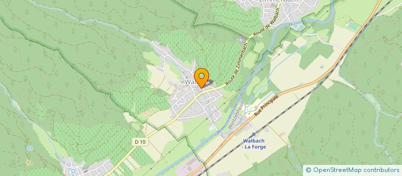 localisation de l'entreprise AMICALE DES SAPEURS-POMPIETS DE WALBACH  WALBACH