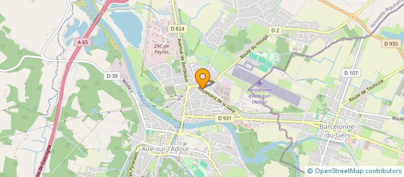 localisation de l'entreprise AMICALE DES SECOURISTES ATURINS  AIRE-SUR-L'ADOUR