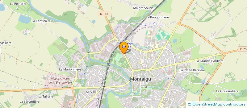 localisation de l'entreprise AMICALE DES SECOURISTES TERRES DE MONTAIGU à MONTAIGU-VENDEE