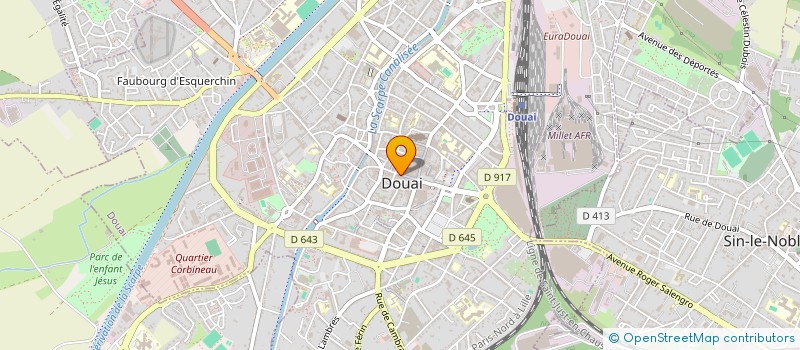 localisation de l'entreprise AMICALE DES SECRETAIRES DE MAIRIE à DOUAI