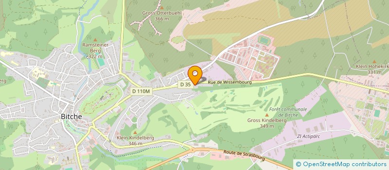 localisation de l'entreprise AMICALE DES SOUS-OFFICIERS DU 16EME BATAILLON DE CHASSEURS  BITCHE