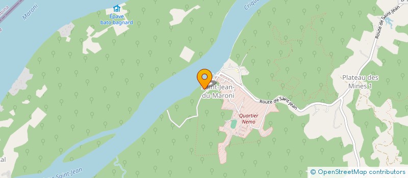 localisation de l'entreprise AMICALE DES SOUS OFFICIERS DU GSMA à SAINT-LAURENT-DU-MARONI