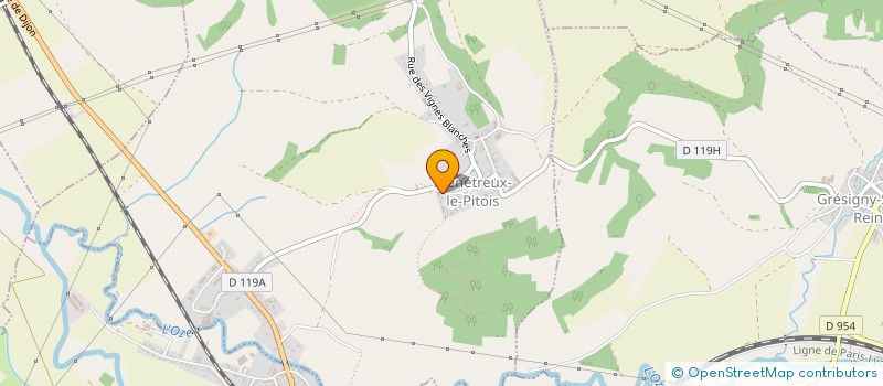 localisation de l'entreprise AMICALE DES SPORTS ET LOISIRS DE MENETREUX LE PITOIS  MENETREUX-LE-PITOIS