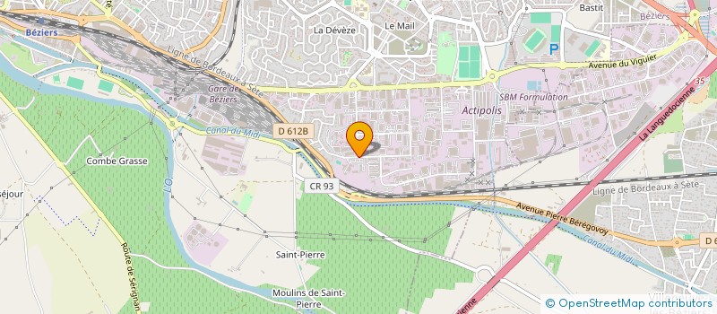 localisation de l'entreprise AMICALE DES STAGIAIRES AFPA à BEZIERS