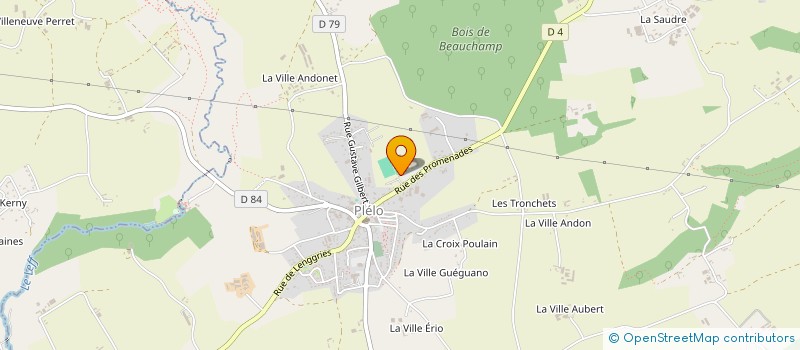 localisation de l'entreprise AMICALE DES SUPPORTERS DE PLELO à PLELO