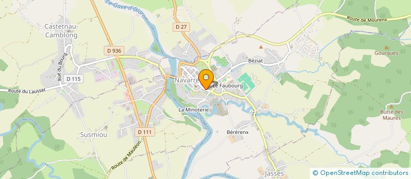 localisation de l'entreprise AMICALE DES SUPPORTERS DU STADE NAVARRAIS RUGBY  NAVARRENX