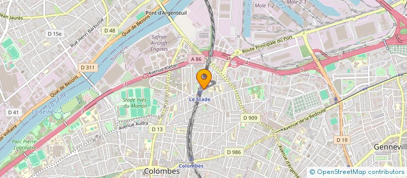 localisation de l'entreprise AMICALE DES TOITS VERTS à COLOMBES