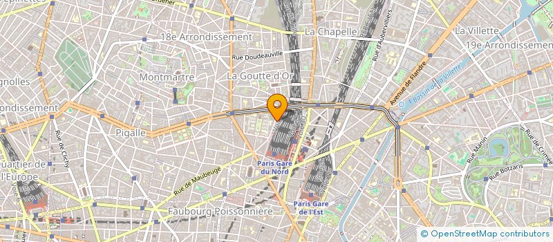 localisation de l'entreprise AMICALE DES TRAINS DE PARIS-NORD  PARIS