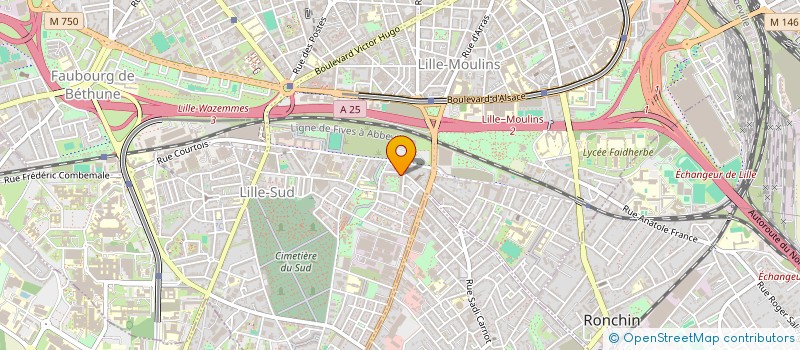 localisation de l'entreprise AMICALE DES TRAVAILLEURS ET COMMERCANTS MAROCAINS DE LILLE SUD à LILLE