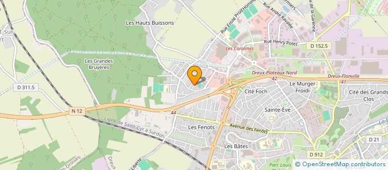 localisation de l'entreprise AMICALE DES TRAVAILLEURS ET COMMERCANTS MAROCAINS - SECTION DREUX ET SA REGION à DREUX