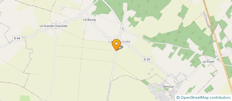 localisation de l'entreprise AMICALE DES TROIS VILLAGES  LA CHAUSSEE