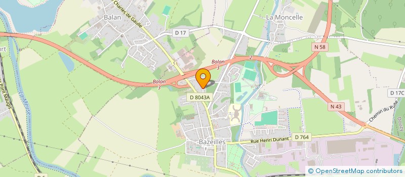 localisation de l'entreprise AMICALE DES TROUPES DE MARINE DES ARDENNES  BAZEILLES