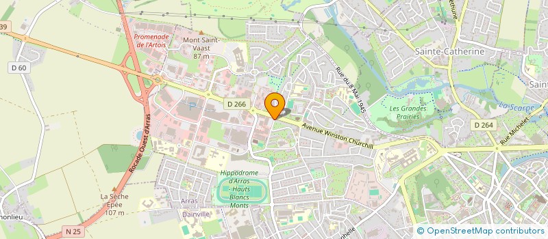 localisation de l'entreprise AMICALE DES TRVAILLEURS ET COMMERCANTS MAROCAINS à ARRAS
