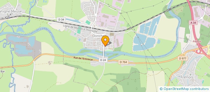 localisation de l'entreprise AMICALE DES VETERANS DE DONCHERY  DONCHERY