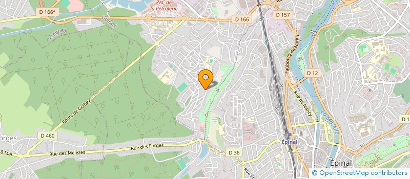 localisation de l'entreprise AMICALE DES VIEUX SPINALIENS  GOLBEY