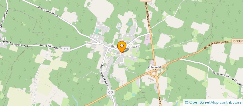 localisation de l'entreprise AMICALE DETECTION LANDES GASCOGNE  LENCOUACQ