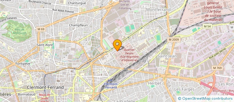 localisation de l'entreprise AMICALE DIRECTE- VT 63  CLERMONT-FERRAND