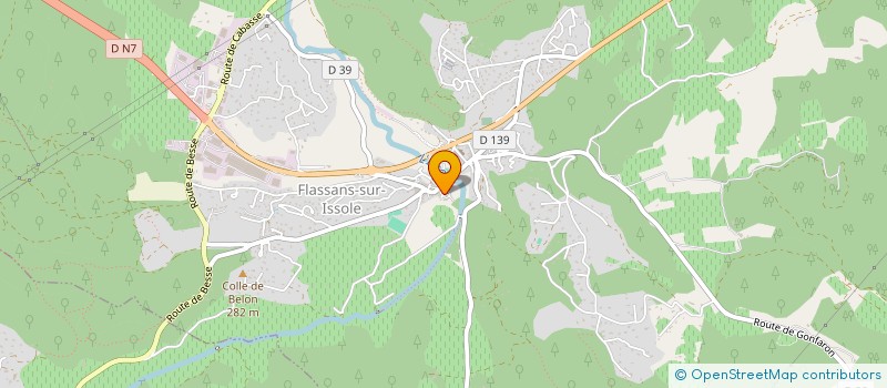 localisation de l'entreprise AMICALE DONNEUR SANG BENEVOL DE FLASSANS à FLASSANS-SUR-ISSOLE