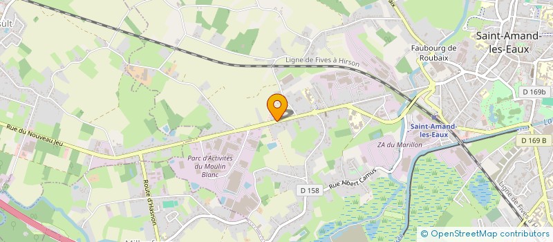 localisation de l'entreprise AMICALE DONNEURS DE SANG  SAINT-AMAND-LES-EAUX