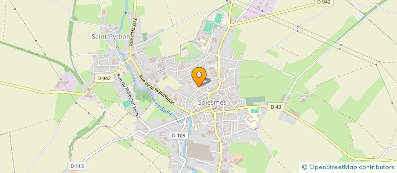 localisation de l'entreprise AMICALE DONNEURS DE SANG à SOLESMES