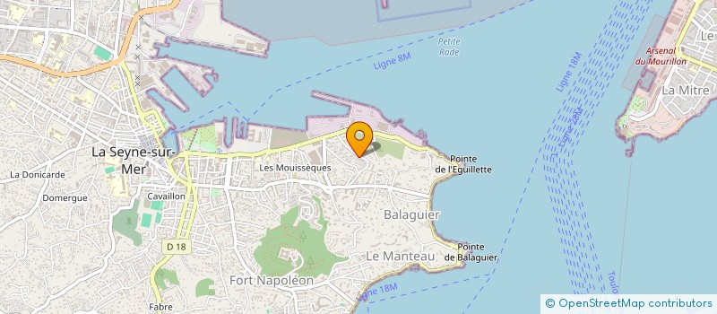 localisation de l'entreprise AMICALE DONNEURS DE SANG BENEVOLES à LA SEYNE-SUR-MER