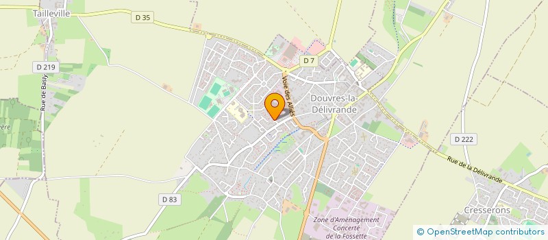 localisation de l'entreprise AMICALE DONNEURS DE SANG BENEVOLES à DOUVRES-LA-DELIVRANDE