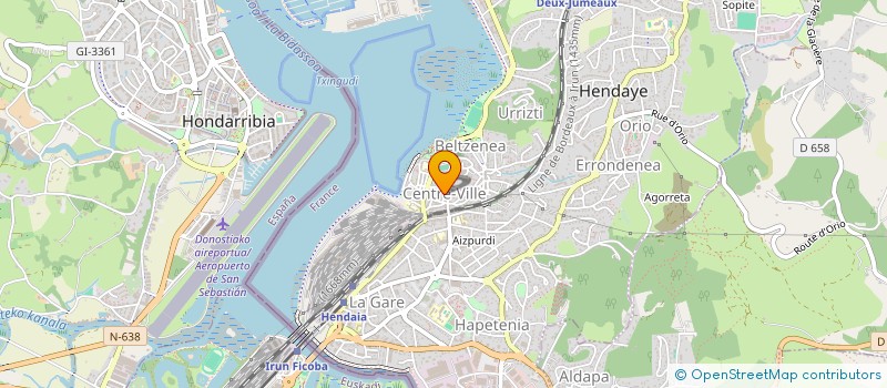 localisation de l'entreprise AMICALE DONNEURS DE SANG HENDAYE  HENDAYE