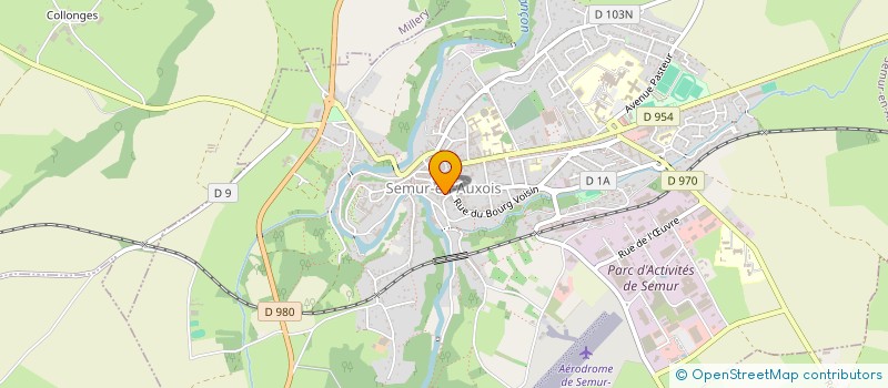 localisation de l'entreprise AMICALE DONNEURS SANG AUXOIS  SEMUR-EN-AUXOIS