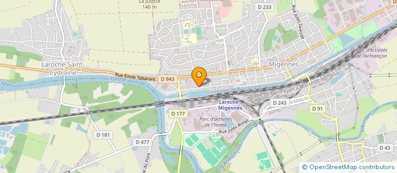 localisation de l'entreprise AMICALE DONNEURS SANG BENEVOLES MIGENNES à MIGENNES