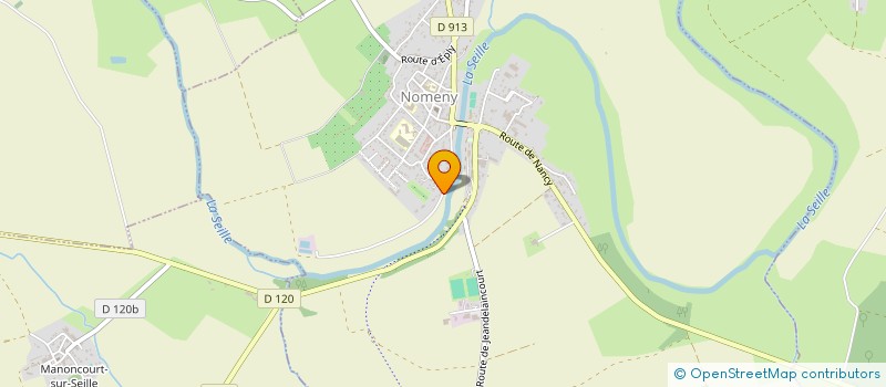 localisation de l'entreprise AMICALE DONNEURS SANG CANTON DE NOMENY  NOMENY