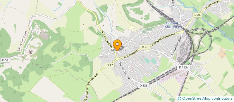 localisation de l'entreprise AMICALE DONNEURS SANG CHALINDREY-LONGEAU à CHALINDREY