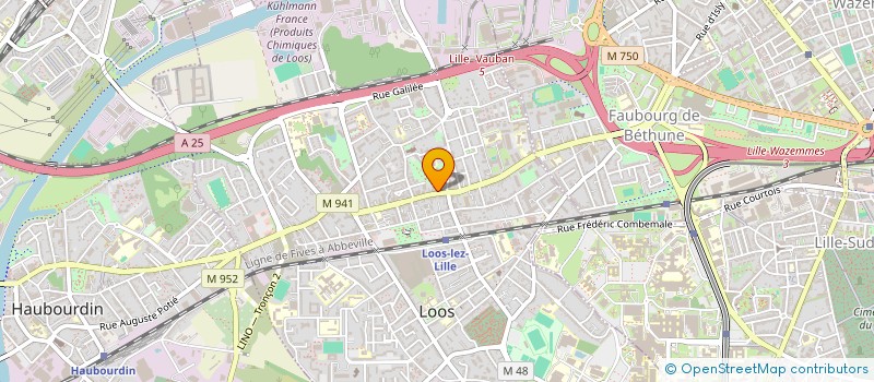 localisation de l'entreprise AMICALE DONNEURS SANG VOLONTAIRES DE LOOS  LOOS