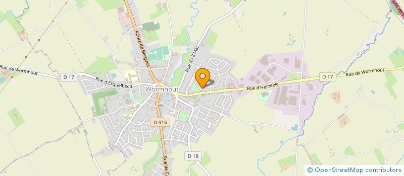 localisation de l'entreprise AMICALE DU BOCAGE  WORMHOUT