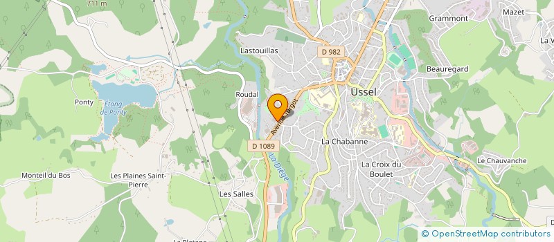 localisation de l'entreprise AMICALE DU BOIS DE PECEY  USSEL