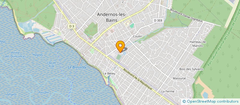 localisation de l'entreprise AMICALE DU CENTRE DE SECOURS D'ANDERNOS  ANDERNOS-LES-BAINS