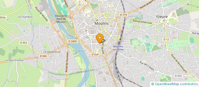 localisation de l'entreprise AMICALE DU CENTRE DE SECOURS DE MOULINS à MOULINS